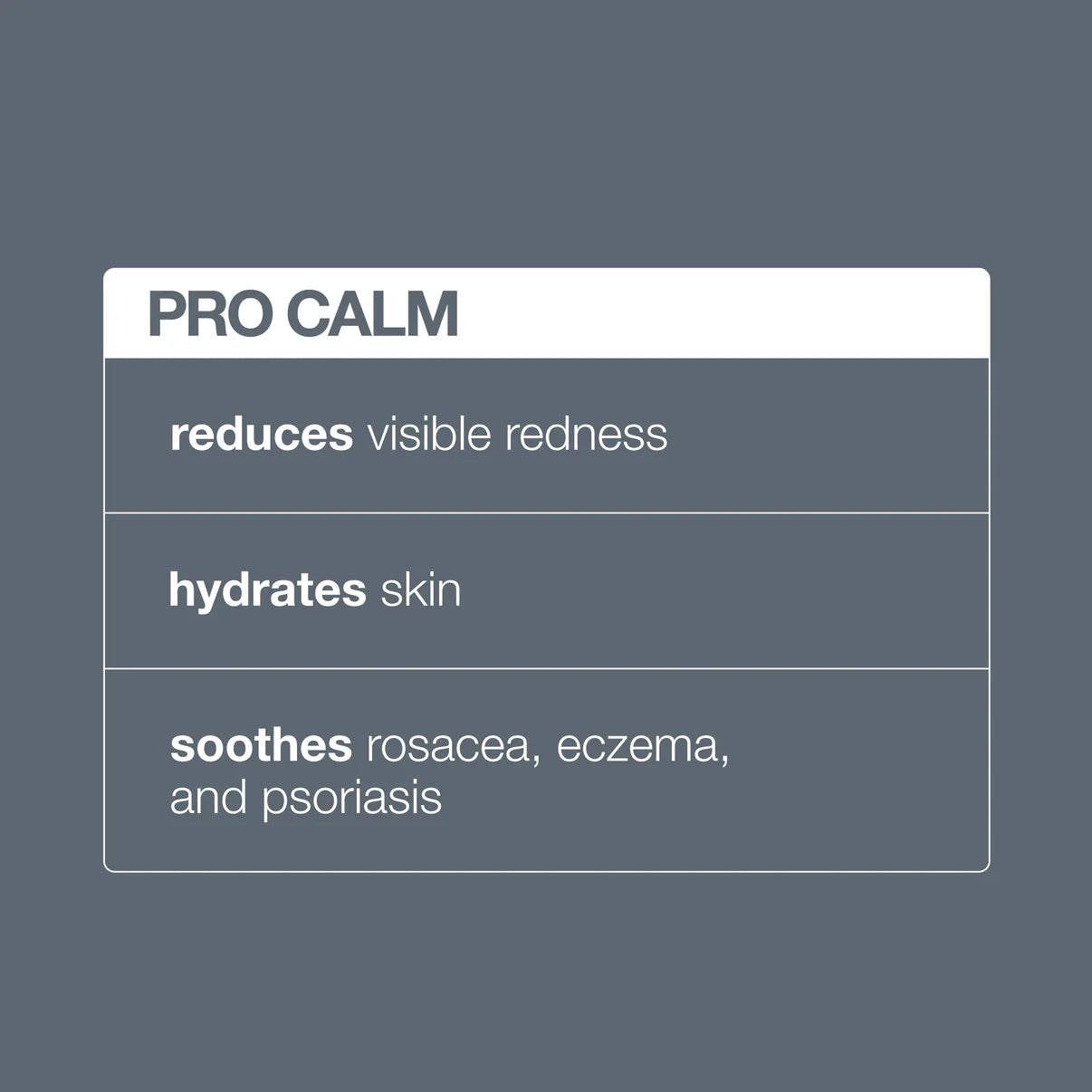 Pro Calm skin treatment