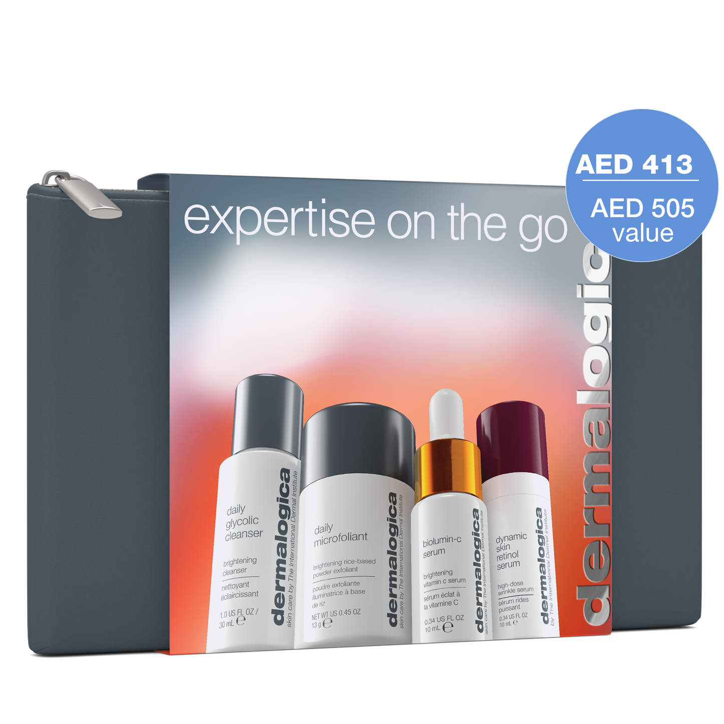 expertise on the go set (4 luxe trial size + free bag)