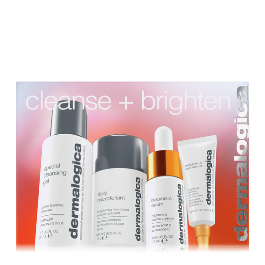 cleanse + brighten set (4 travel-size)